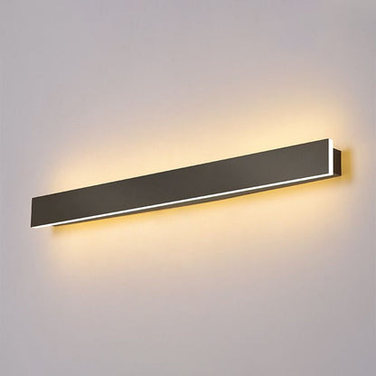 Aluminium lineare LED-Wandbeleuchtung zeitgenössische schwarze Wandleuchte für das Wohnzimmer | Brehn
