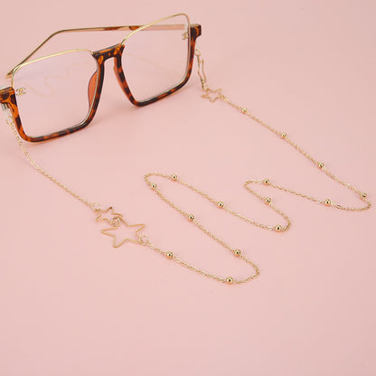Stern-Ausrichtee Perlen Brille Kette Brehn
