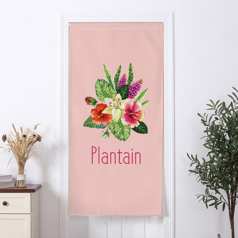 Dekorativer Aquarell Pflanzen Wandteppich