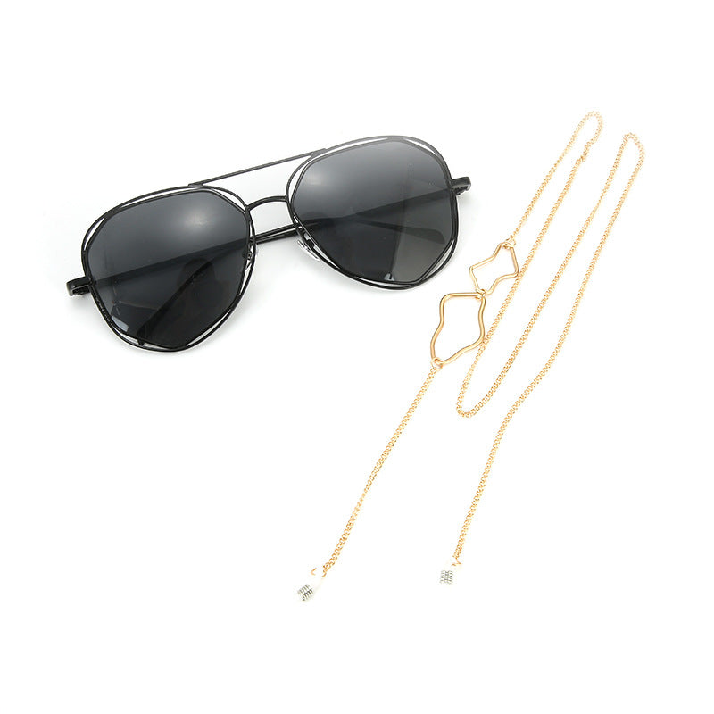 Stern-Ausrichtee Perlen Brille Kette Brehn
