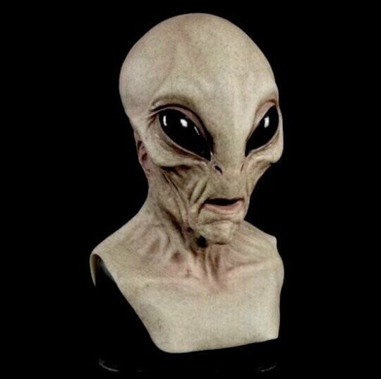 Alien-Maske | Realistisches Halloween-Kostümzubehör | Brehn