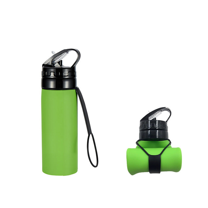 Damen Faltbare Sport-Trinkflasche mit integriertem Strohhalm Brehn