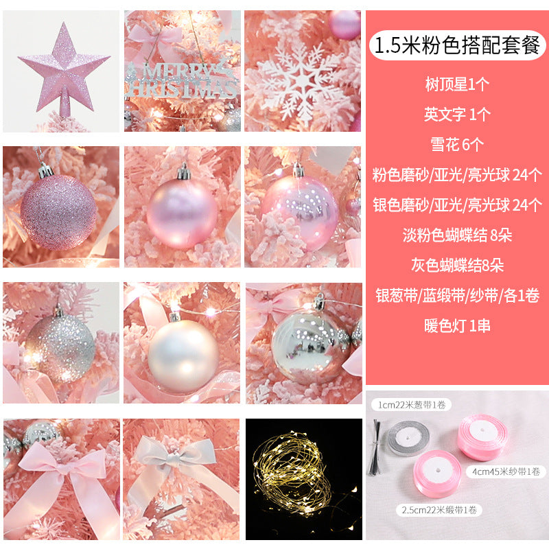 Elegantes Weihnachtsbaumornament-Set