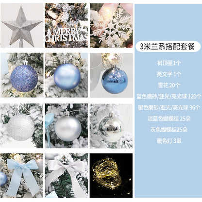Elegantes Weihnachtsbaumornament-Set