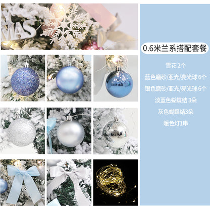 Elegantes Weihnachtsbaumornament-Set