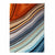 Abstrakter Flüssigkunstdruck Blau und Orange Nr. 5