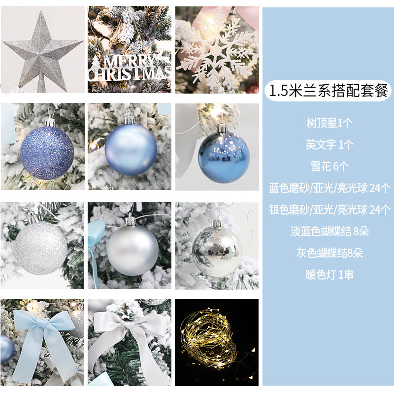 Elegantes Weihnachtsbaumornament-Set
