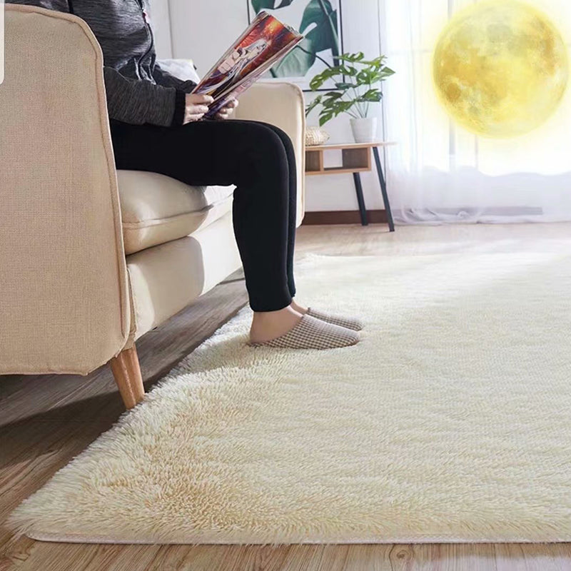 Flauschiger Uniflieder Teppich Mehrfarbiger Freizeitteppich Synthetisch Waschbar Haustierfreundlich rutschfester Teppich für das Wohnzimmer