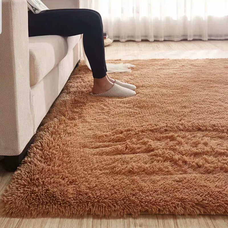 Flauschiger Uniflieder Teppich Mehrfarbiger Freizeitteppich Synthetisch Waschbar Haustierfreundlich rutschfester Teppich für das Wohnzimmer