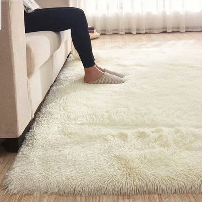Flauschiger Uniflieder Teppich Mehrfarbiger Freizeitteppich Synthetisch Waschbar Haustierfreundlich rutschfester Teppich für das Wohnzimmer