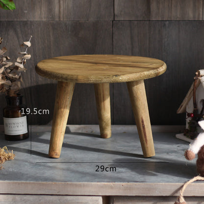 Stilvoller Holzfußhocker Brehn