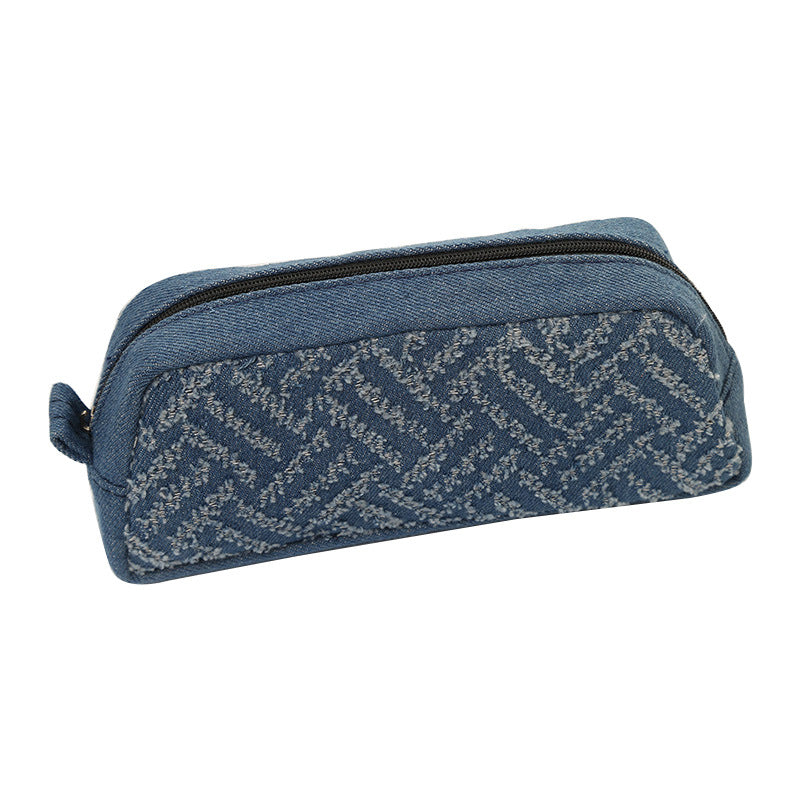 Denim Texturiertes Federmäppchen