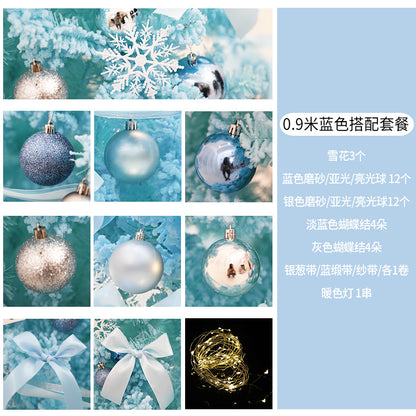 Elegantes Weihnachtsbaumornament-Set