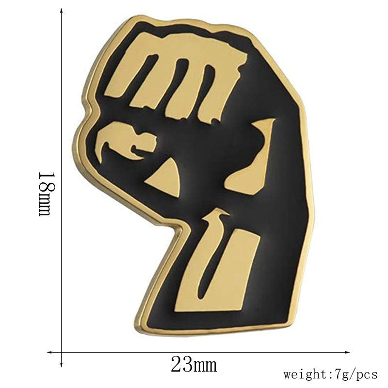 Statet Fist Symbol Brosche Brehn