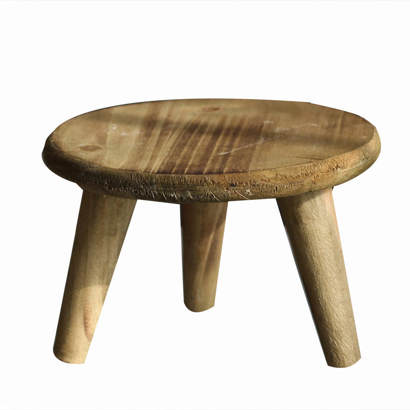 Stilvoller Holzfußhocker Brehn