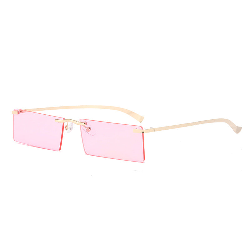 Damen modische Sonnenbrille mit schmalem, rechteckigem Rahmen Brehn