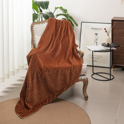 Damen kuschelige Wendedecke mit strukturiertem Design Brehn