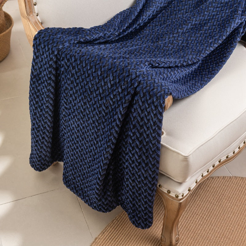 Damen kuschelige Wendedecke mit strukturiertem Design Brehn