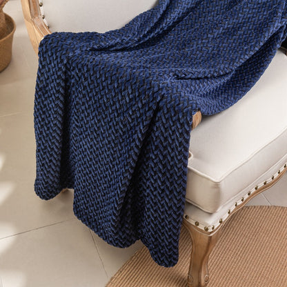 Damen kuschelige Wendedecke mit strukturiertem Design Brehn