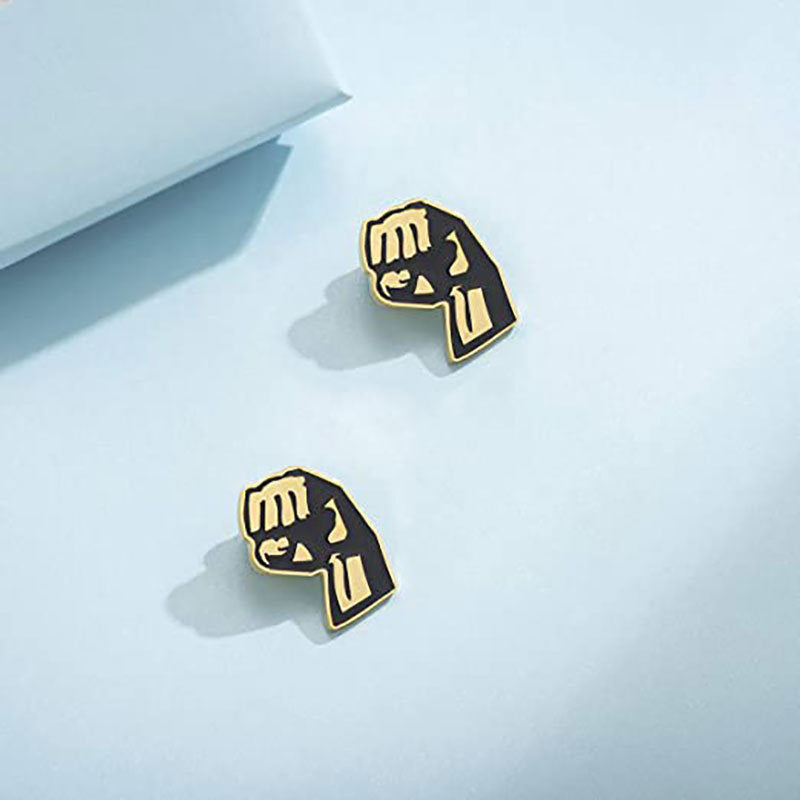 Statet Fist Symbol Brosche Brehn