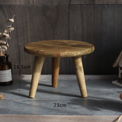 Stilvoller Holzfußhocker Brehn