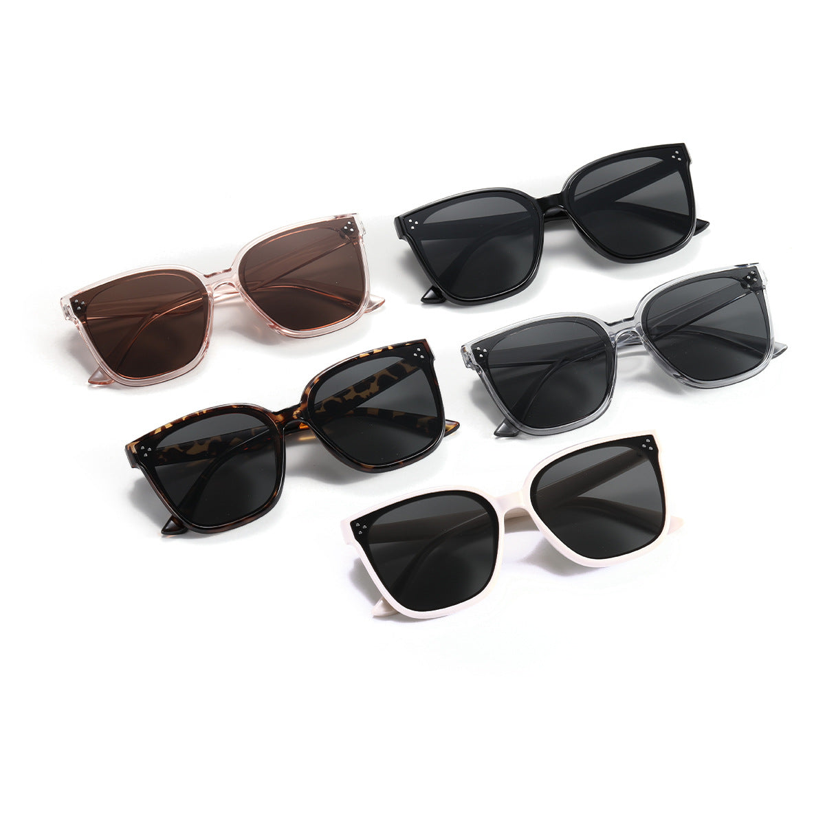 Damen modische Sonnenbrille mit transparentem Akzent Brehn