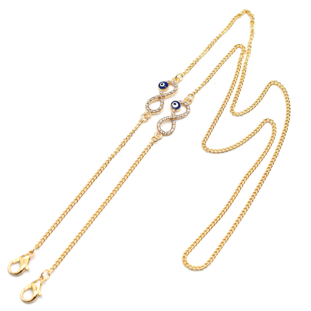Elegante Brillenkette mit schützendem Charm Brehn