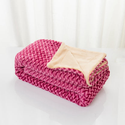 Damen kuschelige Wendedecke mit strukturiertem Design Brehn