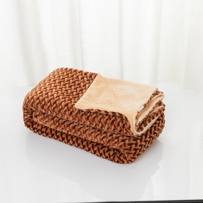 Damen kuschelige Wendedecke mit strukturiertem Design Brehn