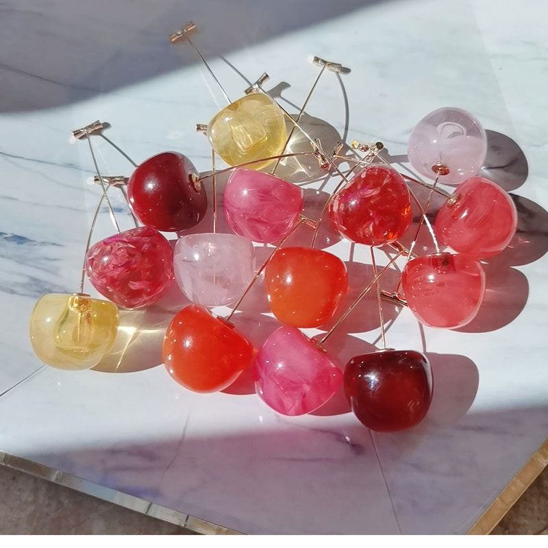 Künstlerische von Früchten inspirierte Tropfenohrringe Brehn