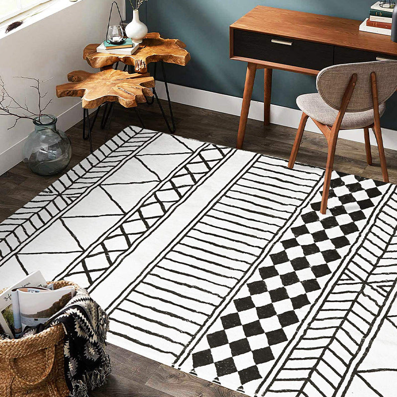 Moderner geometrischer Musterbereichsteppich Brehn
