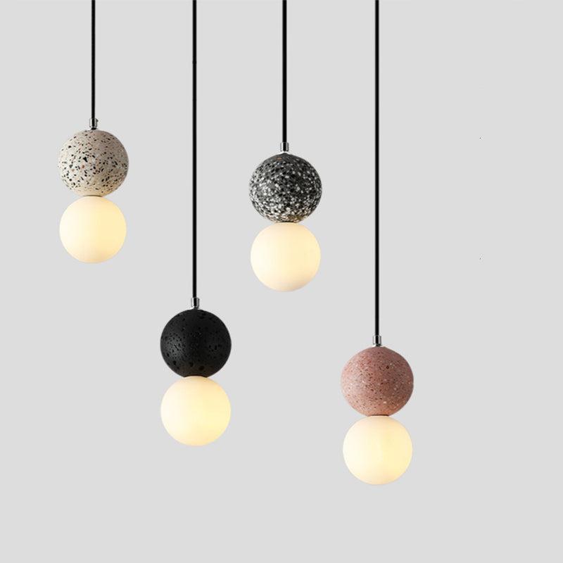 Brehn | Aurora Glow - Luxe LED Pendelleuchte in Schwarz/Weiß