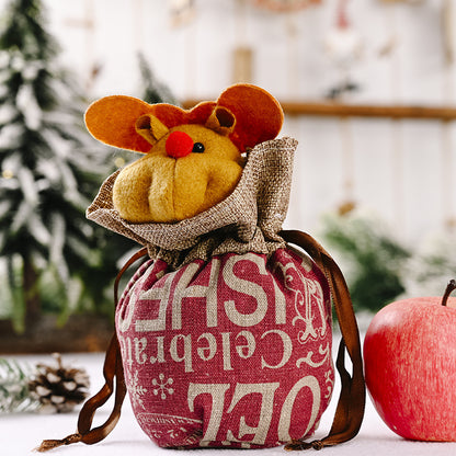 Niedliche Weihnachtsfigur mit Herzbeutel Brehn