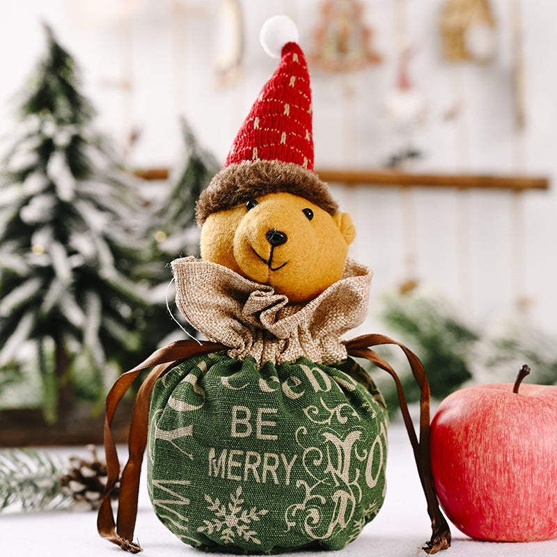 Niedliche Weihnachtsfigur mit Herzbeutel Brehn