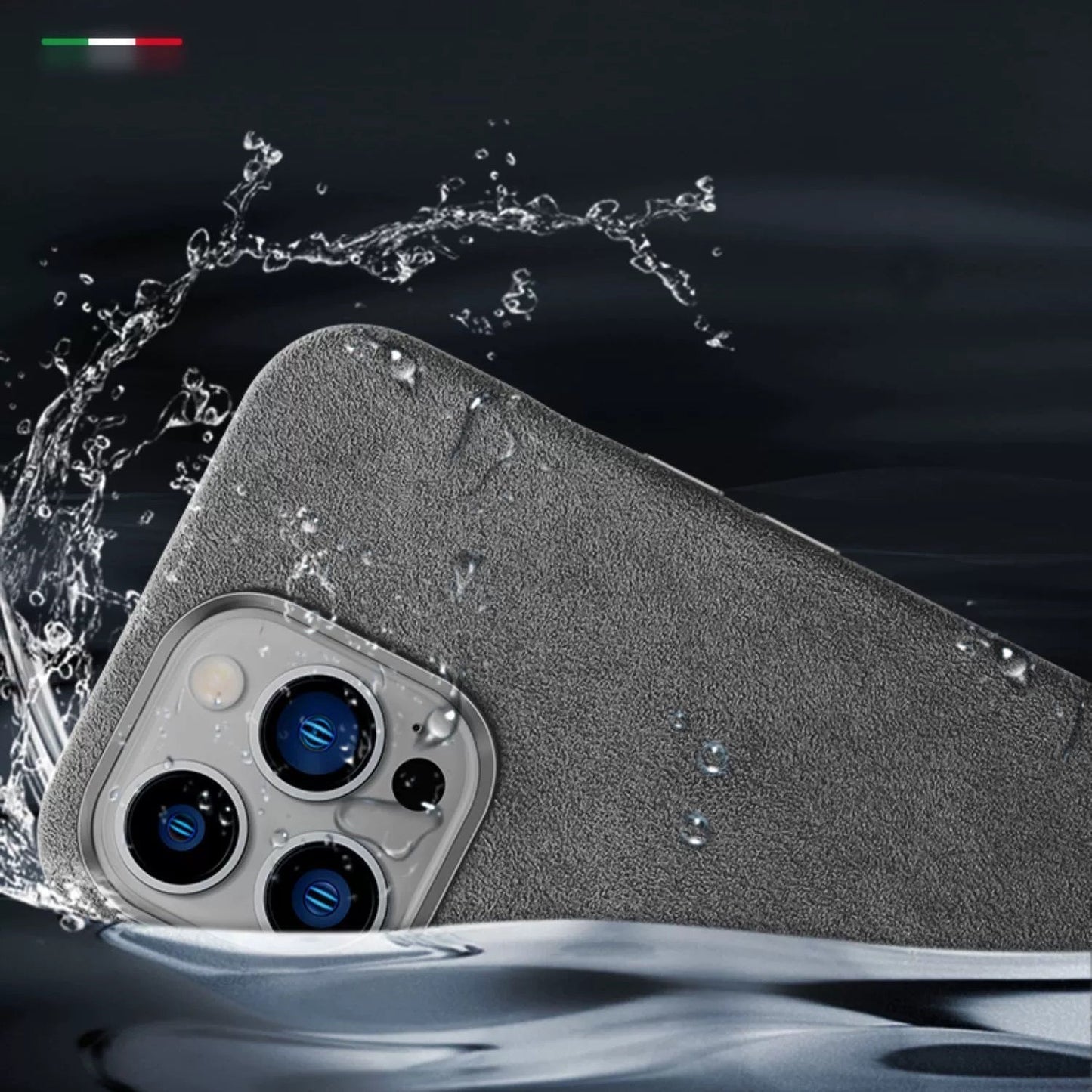 Italienisches Alcantara-Magnetcase für Iphone