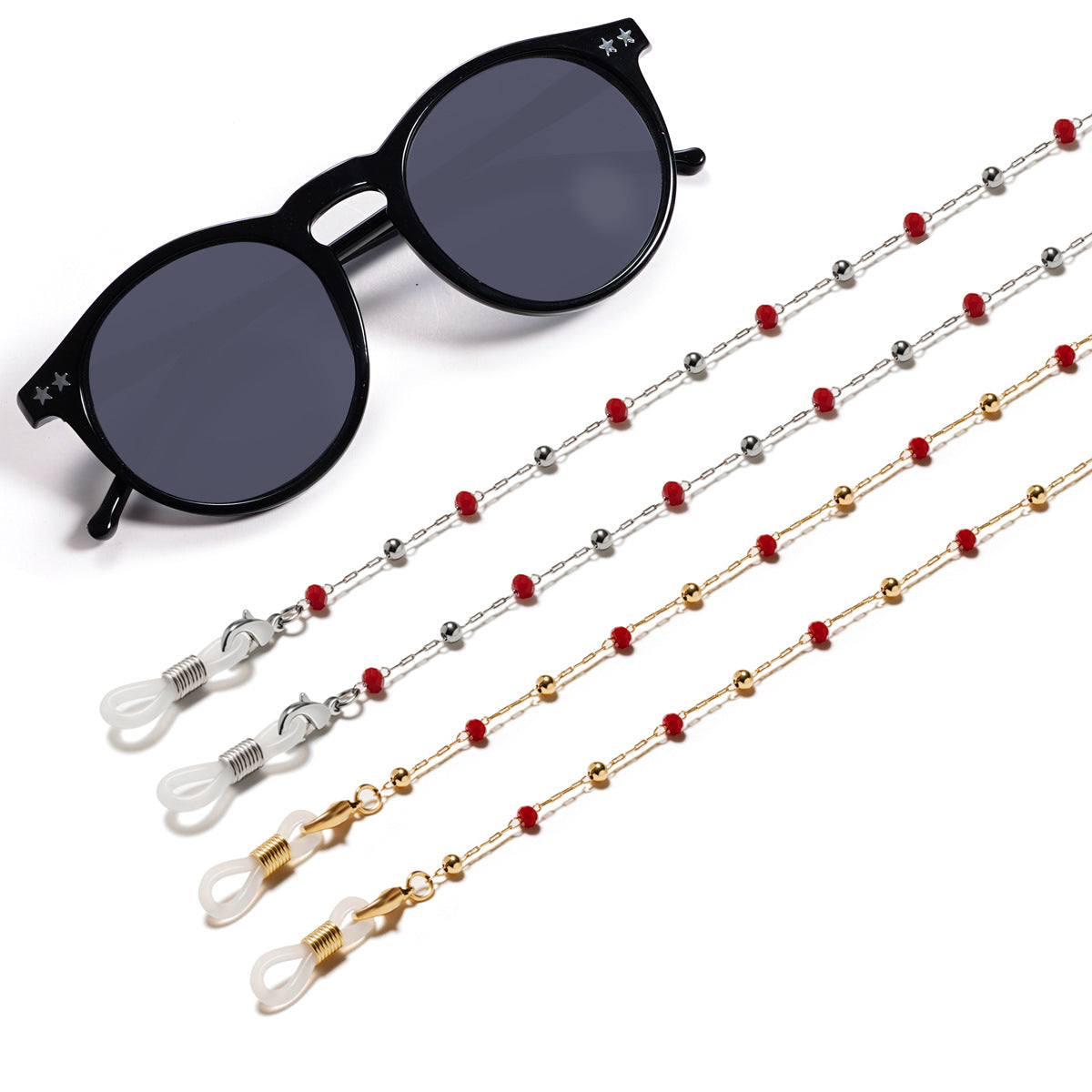 Stylische Perlen-Brillenband Brehn
