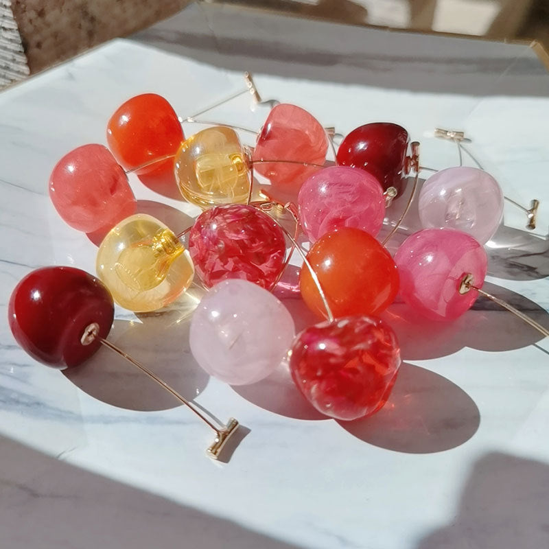 Künstlerische von Früchten inspirierte Tropfenohrringe Brehn