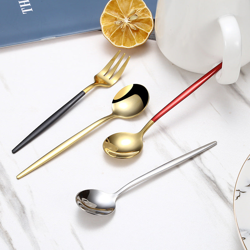 Elegante Spezielle Fingerfood-Gabel mit Rutschfester Griff-Beschichtung Brehn
