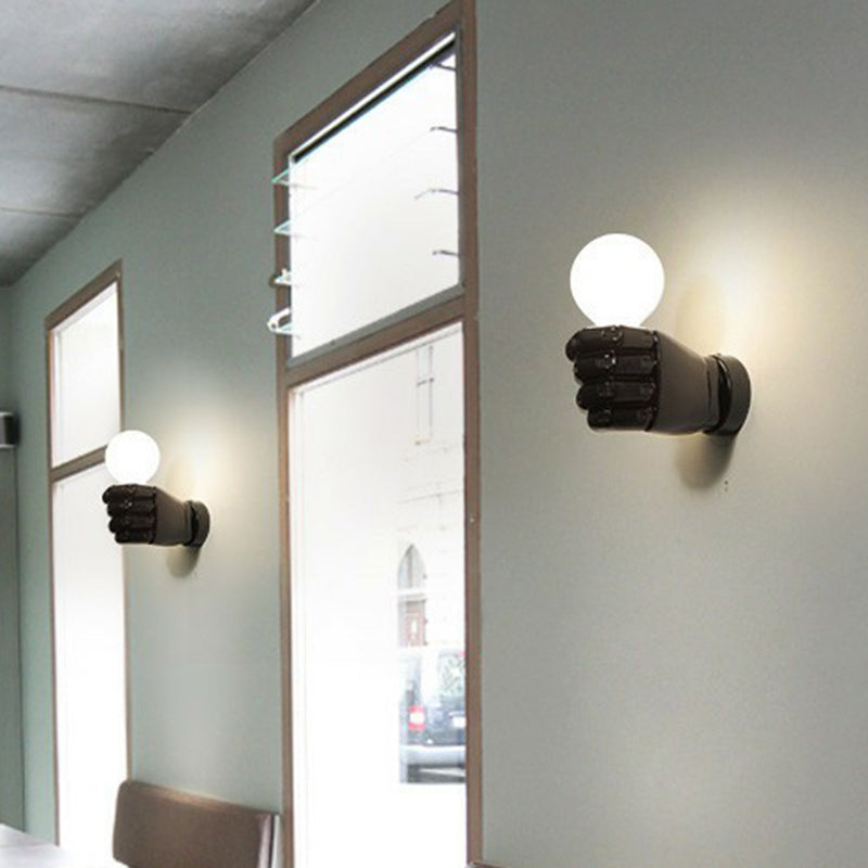 Brehn | Resin Fist Wandleuchte Fixture Künstlerisch 1 Glühbirne Wandmontierte Beleuchtung für Restaurant