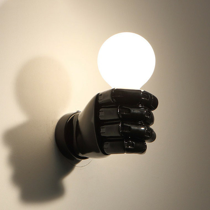 Brehn | Resin Fist Wandleuchte Fixture Künstlerisch 1 Glühbirne Wandmontierte Beleuchtung für Restaurant