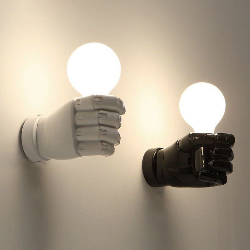 Brehn | Resin Fist Wandleuchte Fixture Künstlerisch 1 Glühbirne Wandmontierte Beleuchtung für Restaurant