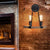 Brehn | Expose Bulb Metalen Wandlamp Vintage 2-Lichts Porch Wand Sconces Verlichting met Touw Geweven Arm in Zwart