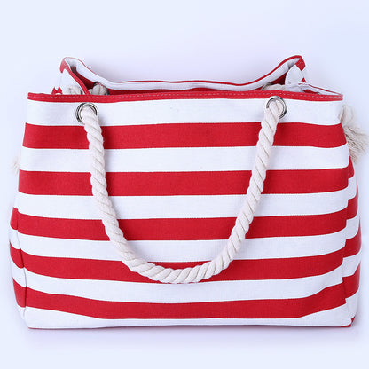 Geräumige und Stilvolle Strandtasche mit Maritimen Streifenmuster Brehn