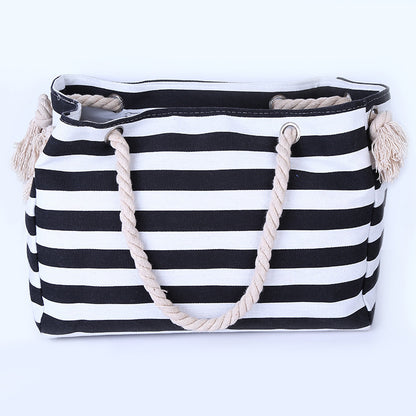 Geräumige und Stilvolle Strandtasche mit Maritimen Streifenmuster Brehn