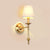 Messing Kegel Wandlampe Retro Weißer Stoffschirm 1/2 Glühbirnen Esszimmer Wandwandleuchte Beleuchtung | Brehn