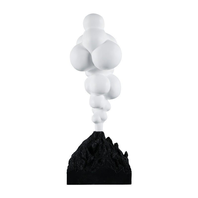 Kreative Vulkanausbruch Skulptur