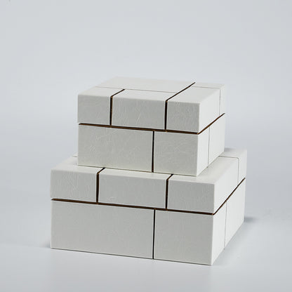 Elegante dekorative Aufbewahrungsboxenset