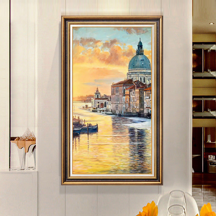 Elegante Schwäne Kunstleinwand