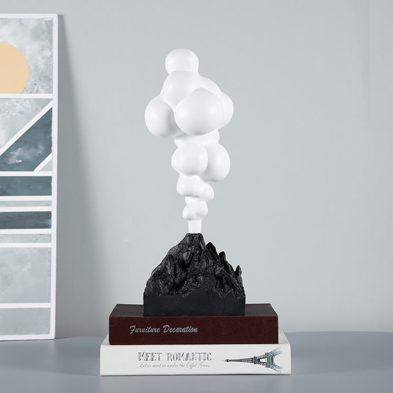 Kreative Vulkanausbruch Skulptur