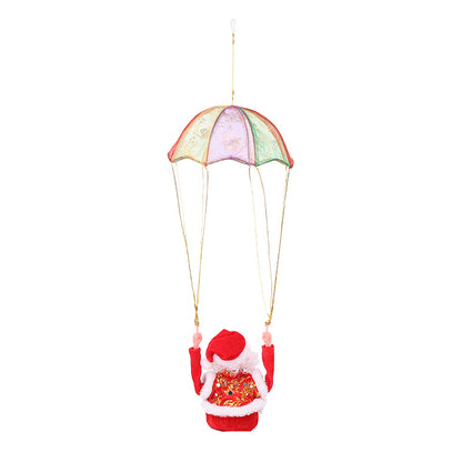 Weihnachtsmann Dekorationsfigur mit Fallschirm Brehn